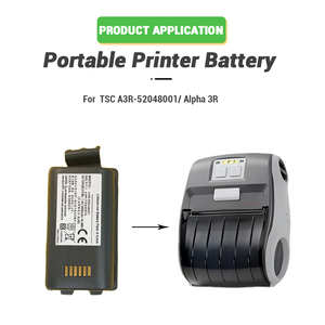 TSC 알파 <span class=keywords><strong>3B</strong></span> 알파 3R 알파 3R 알파 3RB 프린터 용 리튬 이온 7.4V 2600mAh 교체 A3R-52048001 A3R-52048003 프린터 배터리 - Product Image 3