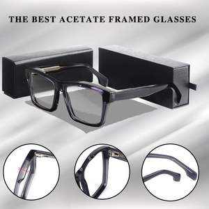 Retro Trend Unisex Sunray Fabricantes de moda Alta calidad Diseñador personalizado Lujo Extra grueso Acetato Marco Gafas - Product Image 4