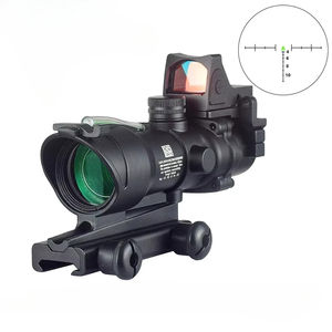 Lunette de visée de chasse 5D Era 4x32 avec grossissement 4x, optique à fibres réelles RM, point rouge et vert, réticule Chevron gravé sur verre, éclairé - Product Image 3