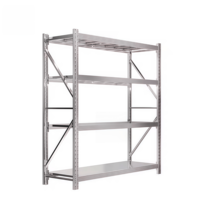 Étagères personnalisables sans boulons, rayonnages de stockage en acier, rayonnages à double profondeur, rayonnages sélectifs pour palettes, pour entrepôt