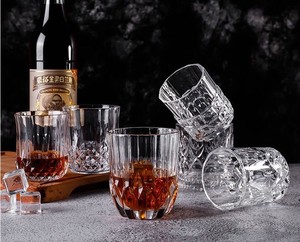 Verre à dégustation de whisky écossais classique, verre à whisky en cristal de luxe de 12 oz avec bord doré - Product Image 6