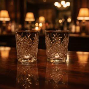 Lot de verres à shot contemporains gaufrés écologiques – Mini-gobelets en <span class=keywords><strong>verre</strong></span> taillé à 3 motifs pour whisky, tequila, spiritueux (vente en gros) - Product Image 6