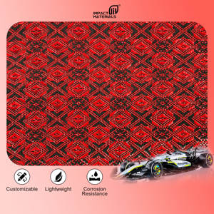 Tissu en fibre de carbone jacquard 3k de haute qualité, technique de tissage, prix bas, pour l'aérospatiale, l'automobile, la course, les bateaux et les sacs - Product Image 5