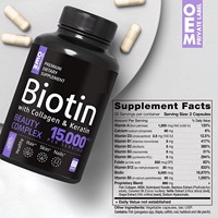 OEM/ODM – Capsules de Biotine Antioxydante Avancée à Forte Efficacité pour les Soins des Cheveux, de la Peau et des Ongles, Biotine Beauté Multi-Effets à Base de Plantes