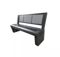 Siège de stade Direct d'usine mobilier urbain d'extérieur chaise solaire intelligente avec dossier banc multifonction