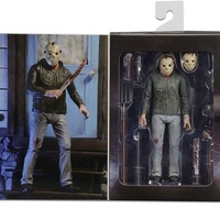 Figura de Acción de Jason, Edición Deluxe 3D, Personalizada, de PVC, Clásica de Terror, Recrea la Figura de NECA del Viernes Negro