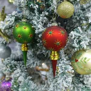 High Quality Christmas Tree Decoration Glass Set Ornament Hanging Home Decor - Product Image 3