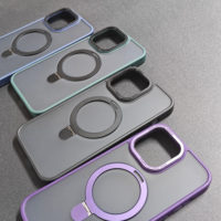 Étui de téléphone magnétique mat de luxe étanche avec support anneau pour modèles HONOR 600 et /Honor avec protection antichoc