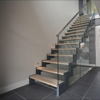 Escaliers en zigzag, design d'escalier en fer forgé