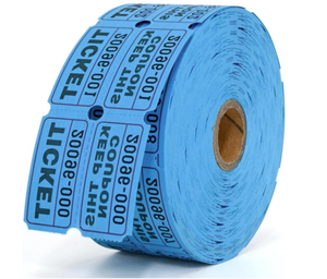 Billets de tombola 2x2 pouces, numérotés consécutivement, perforés, à déchirement facile pour événements et tombolas - Product Image 1