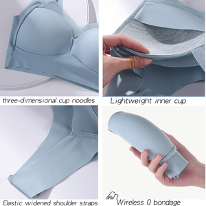Soutien-gorge sexy sans couture grande taille, dos nu, push-up, sans armatures, pour femme, lingerie, sport, sans cadre - Product Image 3