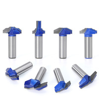Broca para enrutador de puerta de gabinete de carburo de vástago de 1/2 pulgadas y 12mm, marco de puerta para carpintería, brocas para enrutador, puerta clásica, otros herrajes