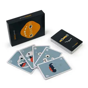 Abd pazarı tasarım baskı çocuk oyun kartı parti yeni tasarım ucuz fiyat özel ticaret kartı yetişkin masa eski kart oyunu