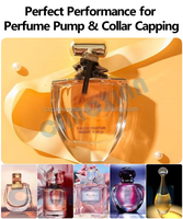 Machine de sertissage semi-automatique pour bouteilles de parfum, solution de capsulage pneumatique 2-en-1 pour bouteilles en verre de 20 mm