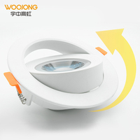 Woojong Nouveau Design Plafonnier LED Encastré Spot Lumineux 3W-9W Blanc Chaud Cuisine 3000K-6500K AC100-240V Plastique Moderne
