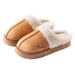 2025 nouvelle maison intérieure femmes pour pantoufles antidérapant fond épais daim avec fourrure chaud hiver intérieur pour pantoufles - Product Image 5