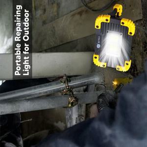 Lámpara de Trabajo LED Portátil Recargable, Reflector COB, Lámpara de Trabajo Magnética para Camping, Reparación de Automóviles, Emergencias, Taller - Product Image 3