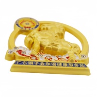 Épinglette internationale de club de lion 3D personnalisée en or mat à vendre Épinglette de club de lion de revers de chaussure de cheval Fabrication de vente avec diamant de strass