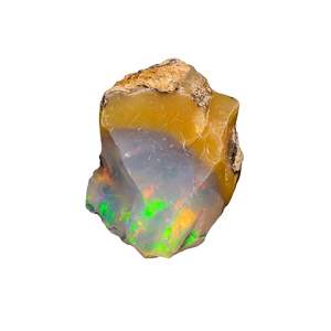 YASHEE Ópalo Etíope Natural en Bruto de 18.5+ Quilates, Forma Irregular, Múltiples Colores, Piedra Preciosa para Joyería y Envoltura con Alambre - Product Image 1