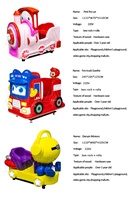 Mkina Arcade Con Garra enfants Machine de jeu à pièces de monnaie 1 joueur voiture électrique enfants ride