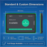 Écran intelligent Android 11 pouces Full HD IPS avec indicateur d'état pour la gestion des horaires de salles de conférence d'entreprise