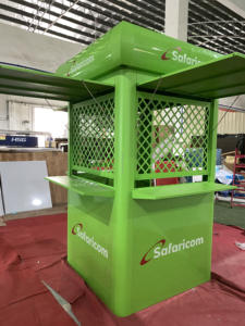 Conteneur métallique préfabriqué pour télécommunications extérieures Wave, cabine <span class=keywords><strong>en</strong></span> acier, porte <span class=keywords><strong>en</strong></span> acier, design moderne <span class=keywords><strong>orange</strong></span>, garantie 5 ans, pour commerces - Product Image 5