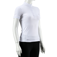 Chemise d'équitation estivale douce pour femme, avec maille perforée respirante à la taille, sous-vêtement d'équitation, vêtements d'équitation pour femme