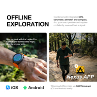 Reloj Inteligente Deportivo YAC W1 Pro con GPS, Mapa Fuera de Línea, Resistente al Agua IP68 5ATM, Más de 100 Modos Deportivos, Golf, Natación, Brújula, Android, Unisex, Calendario