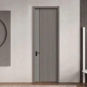 Puerta de Habitación de Aleación de Aluminio de Venta Directa de Fábrica, Diseño Moderno, Insonorizada, Ecológica, de Roble Blanco Puro Pintado, Puertas Interiores - Product Image 3