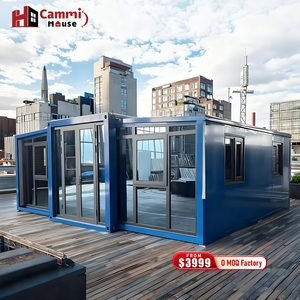 Cammi House 20 <span class=keywords><strong>Ft</strong></span> Pliable Extensible Cuisine Conteneur Maison 3 Salles De Bains Portable Bureau Ready Made Maison Conteneurs Restaurant - Product Image 1