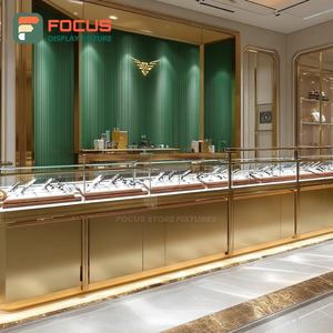 High Visibility Jewelry Retail Display System Tempered Glass Panel Commercial Store Glass Showcase - Product Image 5