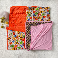 Couverture de sommeil pour bébé et enfant en bambou double couche, design moderne, antistatique, motif de dessin animé, toutes saisons