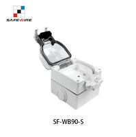 Safewire SF-WB90-S açık su geçirmez soket IP65 su geçirmez avrupa standart anahtar priz banyo sıçrama su geçirmez soket
