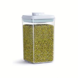 Nuevo Diseño, Contenedor de Almacenamiento de Alimentos para Cocina, Hermético, Ecológico, de PP con Certificación LFGB, Botón de un Toque para Mantener la Frescura - Product Image 1