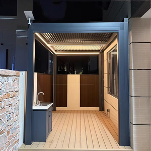 Padiglione terrazza Amas facile installazione pergolato impermeabile pergolato in alluminio verniciato a polvere Gazebo - Product Image 4