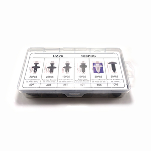 Car <strong>Plastic</strong> <strong>Clips</strong> Rivet Attachment Panel Push Fender Bumper Fasteners <strong>Plastic</strong> <strong>Clips</strong> 100pcs Car Body Rivet Push Pin Fasteners - Product Image 1