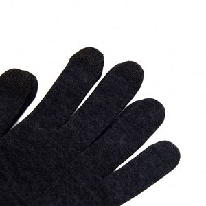 Gants tricotés personnalisés pour l'hiver avec écran tactile, vente en gros - Product Image 6