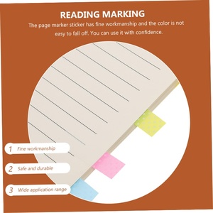 High Quality Custom Self-Adhesive PET Page Markers Wholesale Creative Design Index Tab for Memo <b>Pads</b> - Product Image 2