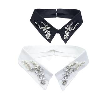 LHY Luxury Detachable Rhinestone Fake Collar for Women Tops Dresses Elegant Removable Faux Collar Shirt Accessory - Product Image 6