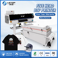 Mesin Printer Plotter DTF Inkjet Otomatis LETOP Factory 600MM Format Besar 24 Inch untuk Kaos