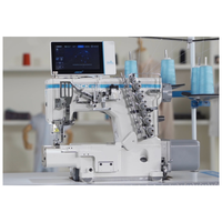 Machine à coudre industrielle Jack K60 à trois aiguilles et cinq fils, intelligente, IoT, haute efficacité, pour surpiqûres