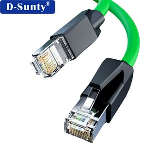 สายเชื่อมต่อ D-sunty SFTP CAT6 อุตสาหกรรม M12 RJ45 ตัวผู้/ตัวเมีย ทองแดงแท้ ความเร็ว 1Gbps ความถี่ 250MHz ชุบนิกเกิล หุ้ม PVC ยาว 100 เมตร ปรับแต่งได้ - Product Image 5