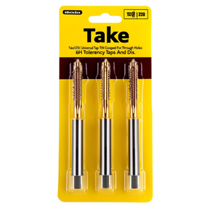 Ttake Ta1256 Universal <b>Tap</b> TiN Coated For Through Holes 6H Tolerance <b>Taps</b> And <b>Dies</b> - Product Image 2