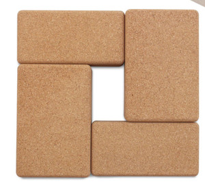 Bloque de corcho para Yoga, ladrillo de Yoga, gimnasio, Fitness, no tóxico, juego de ejercicio, respetuoso con el medio ambiente, CYB-200100 Natural, Cunstomize CN;SHG - Product Image 1