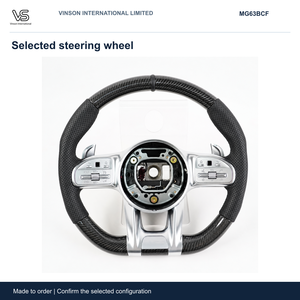 Volant en fibre de carbone pour Mercedes-Benz Classe G, configuration sélectionnée Open Center MG63BCF - Product Image 1