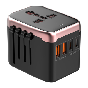 Adaptateur de voyage universel de 20W pour appareil photo, prise électrique multi-prises, fonction sans fil, <span class=keywords><strong>chargeur</strong></span> rapide <span class=keywords><strong>USB</strong></span> - Product Image 1