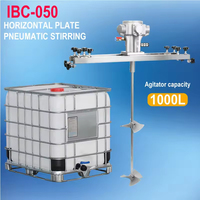 Miscelatore d'Aria Orizzontale Personalizzabile di Alta Qualità SPMEKE VT-IBC-05HP 5 HP per Serbatoio IBC da 1000 Litri, per Miscelare Vernice, Inchiostro, Colla, Acqua