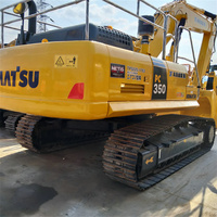 Excavatrice sur chenilles Komatsu PC350-7 d'occasion du Japon, pompe hydraulique principale d'origine, moteur en bon état