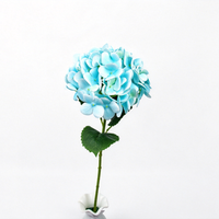 Prêt à expédier – Hortensia artificiel réaliste fait main en soie, tige unique, style européen, pour remise de diplôme, Noël – Livraison rapide pour la vente en gros