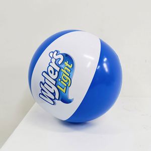 High Quality Promotional Eco Friendly No Minimum <b>Inflatables</b> Custom logo clear Pvcbeach Ball Blue - Product Image 2